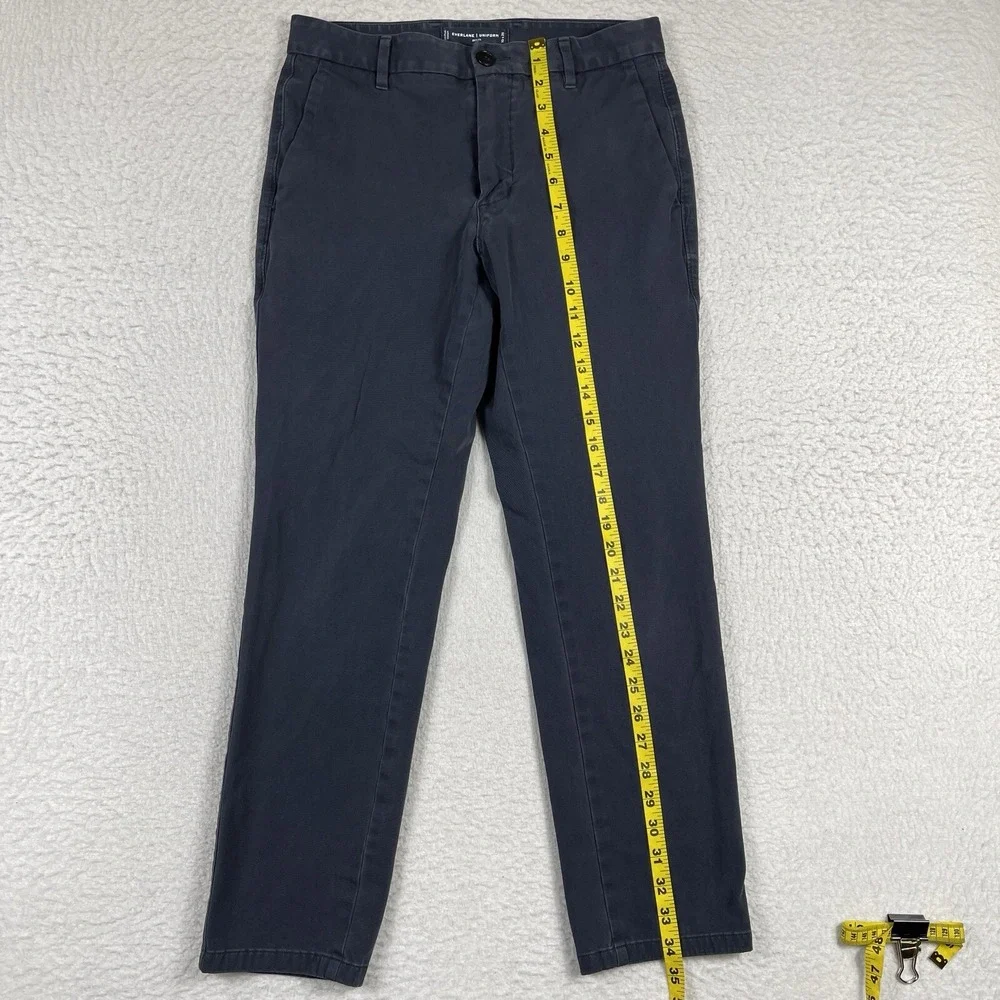 Everlane Pants Mens 30x28 (Actual 29x26.5) Blue Uniform Slim Fit Minimalist Work